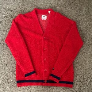 Levi's Red Cardigan Sweater